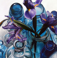 Color Therapy: Purple & Blue  -  18"x18"  -  oil on canvas